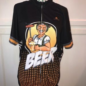 Beer & Bike Tour Beer Cycling Jersey Short Sleeve STRGAD Sz xxxl Oktoberfest